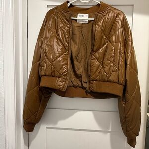 Elodie Brown Bomber Jacket